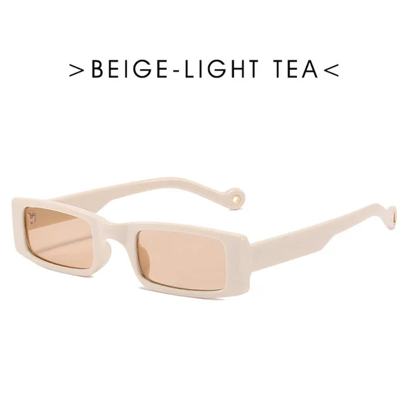 Trendy Small Rectangle Sunglasses Women 2021 Y2K Steampunk 90S Sun Glasses UV400 Gothic Holiday Beach Cat Eye Hippie Eyewear