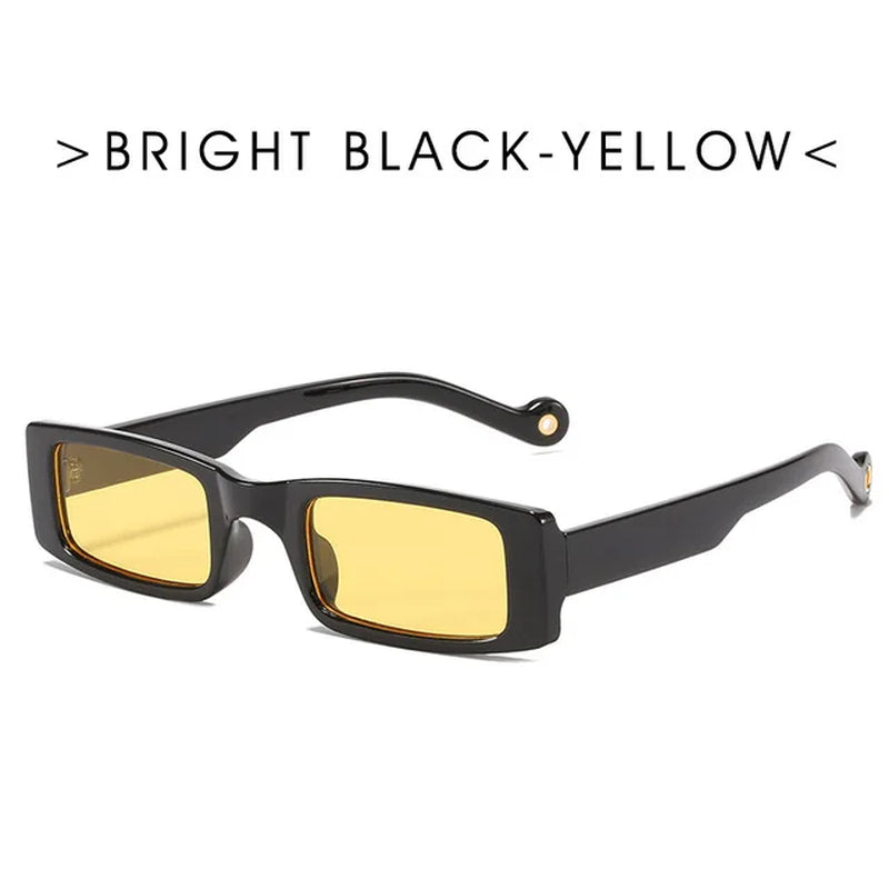 Trendy Small Rectangle Sunglasses Women 2021 Y2K Steampunk 90S Sun Glasses UV400 Gothic Holiday Beach Cat Eye Hippie Eyewear