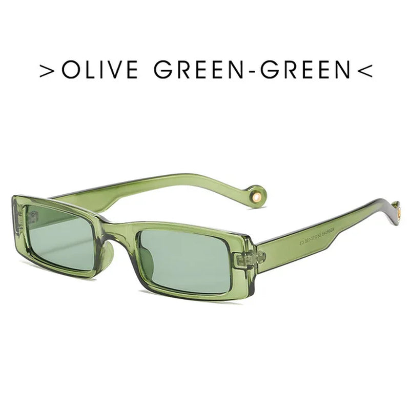 Trendy Small Rectangle Sunglasses Women 2021 Y2K Steampunk 90S Sun Glasses UV400 Gothic Holiday Beach Cat Eye Hippie Eyewear