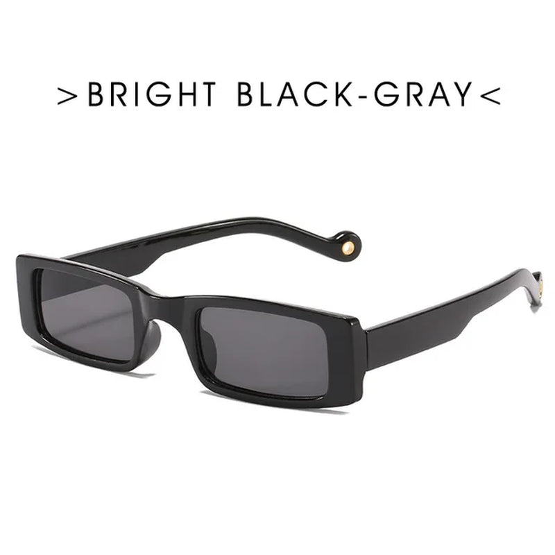 Trendy Small Rectangle Sunglasses Women 2021 Y2K Steampunk 90S Sun Glasses UV400 Gothic Holiday Beach Cat Eye Hippie Eyewear